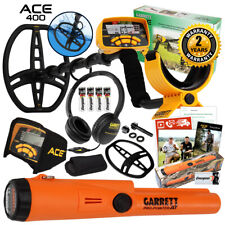 Garrett ACE 400 Metal Detector with DD Waterproof Search Coil and Pro Pointer AT picture