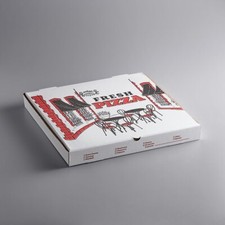 White Corrugated Pizza Box Packaging Recycled Printed 50 Case 18