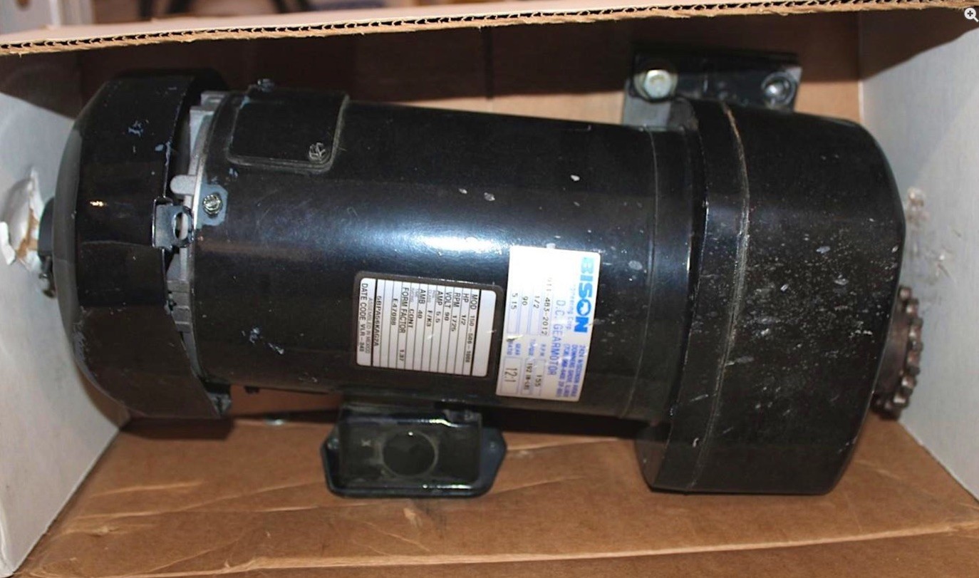 Bison Minarik 011-483-2012 DC Gearmotor 12:1 Ratio 1/2HP 90VDC 155 RPM Bison Minarik 011-483-2012 DC Gearmotor 12:1 Ratio 1/2HP 90VDC 155 RPM