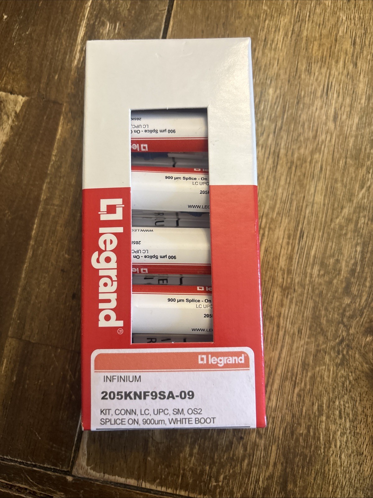 Legrand Infinium 205KNF9SA-09 KIT CONN LC UPC SM OS2 SPLICE ON 900um 15 PACKS