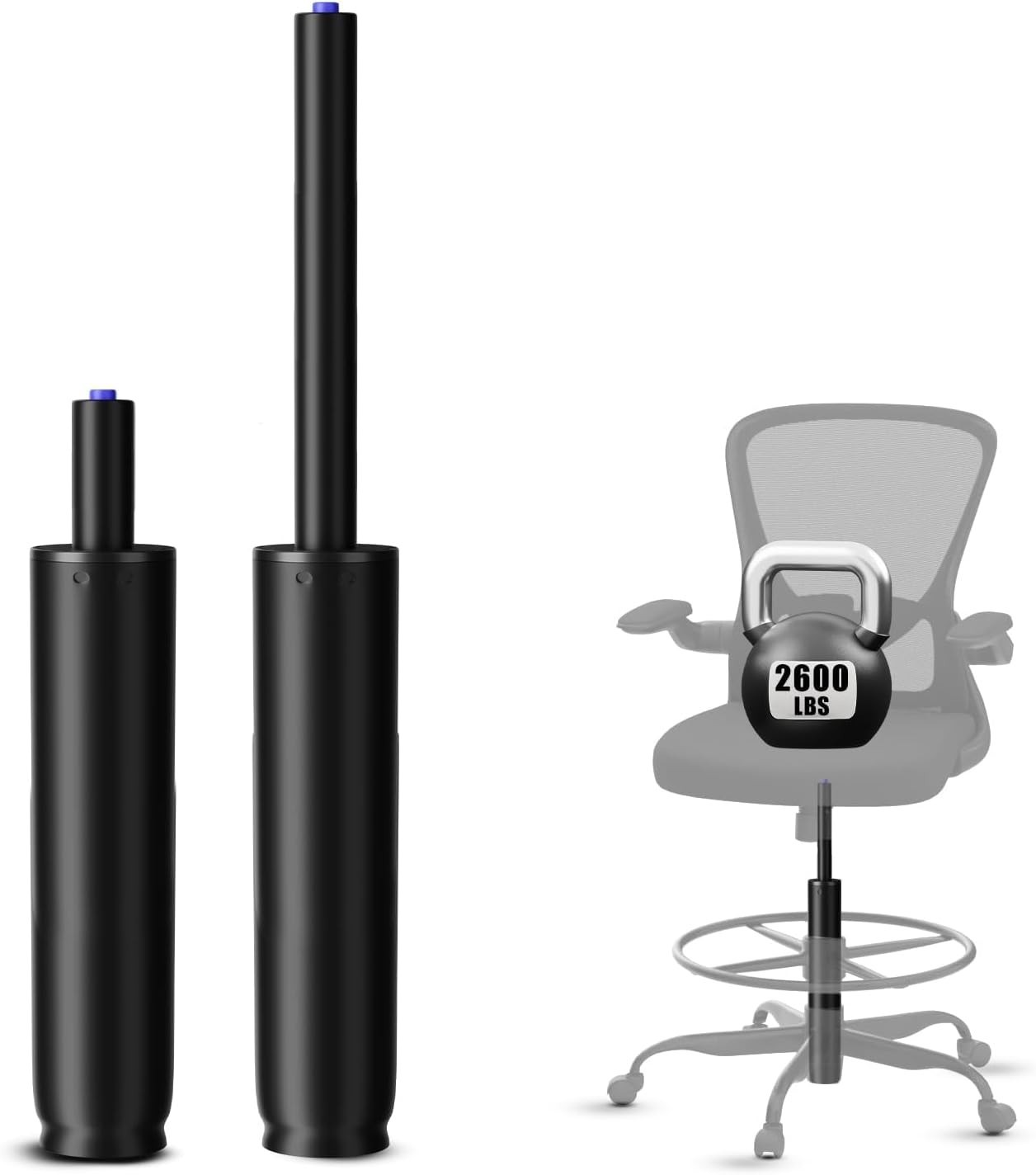 14 Inches-22 Inches Extra Long Gas Lift Cylinder Replacement, 8 14 Inches-22 Inches Extra Long Gas Lift Cylinder Replacement, 8