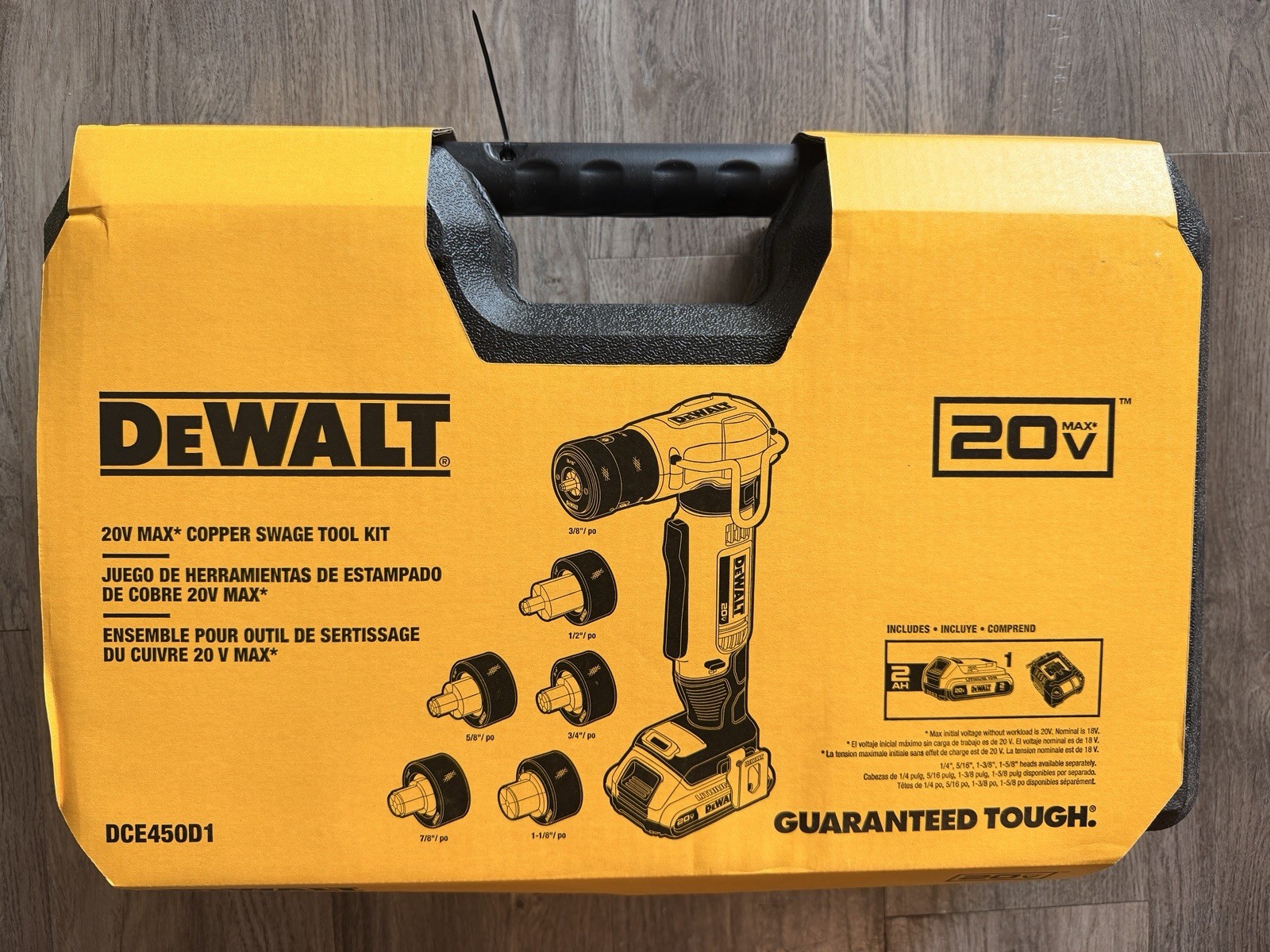 Dewalt DCE450D1 20V MAX Cordless Copper Swage Tool Kit Dewalt DCE450D1 20V MAX Cordless Copper Swage Tool Kit