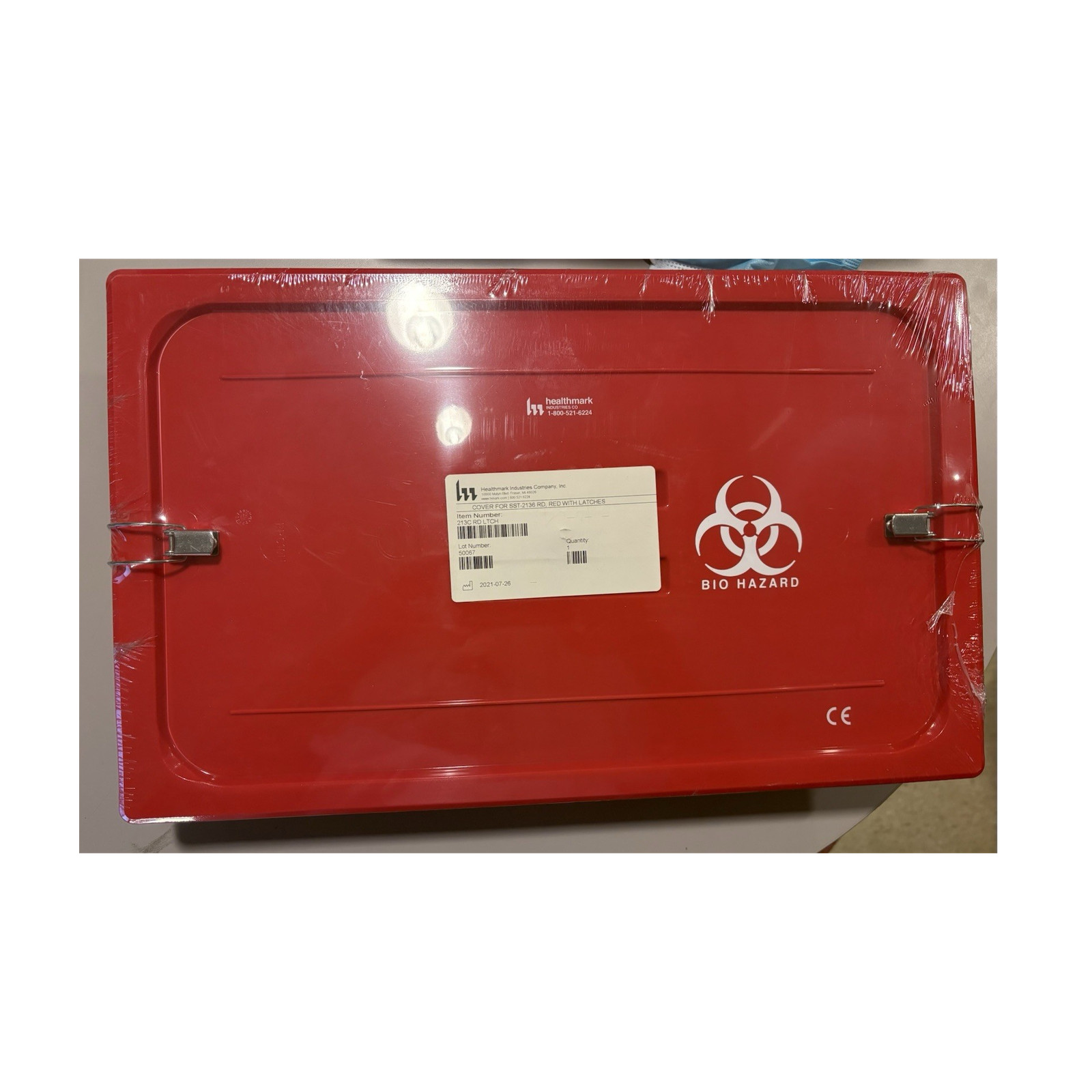 Healthmark SST-2136 RD Sterilization Tray Cover Red with Latches x 2 each Healthmark SST-2136 RD Sterilization Tray Cover Red with Latches x 2 each