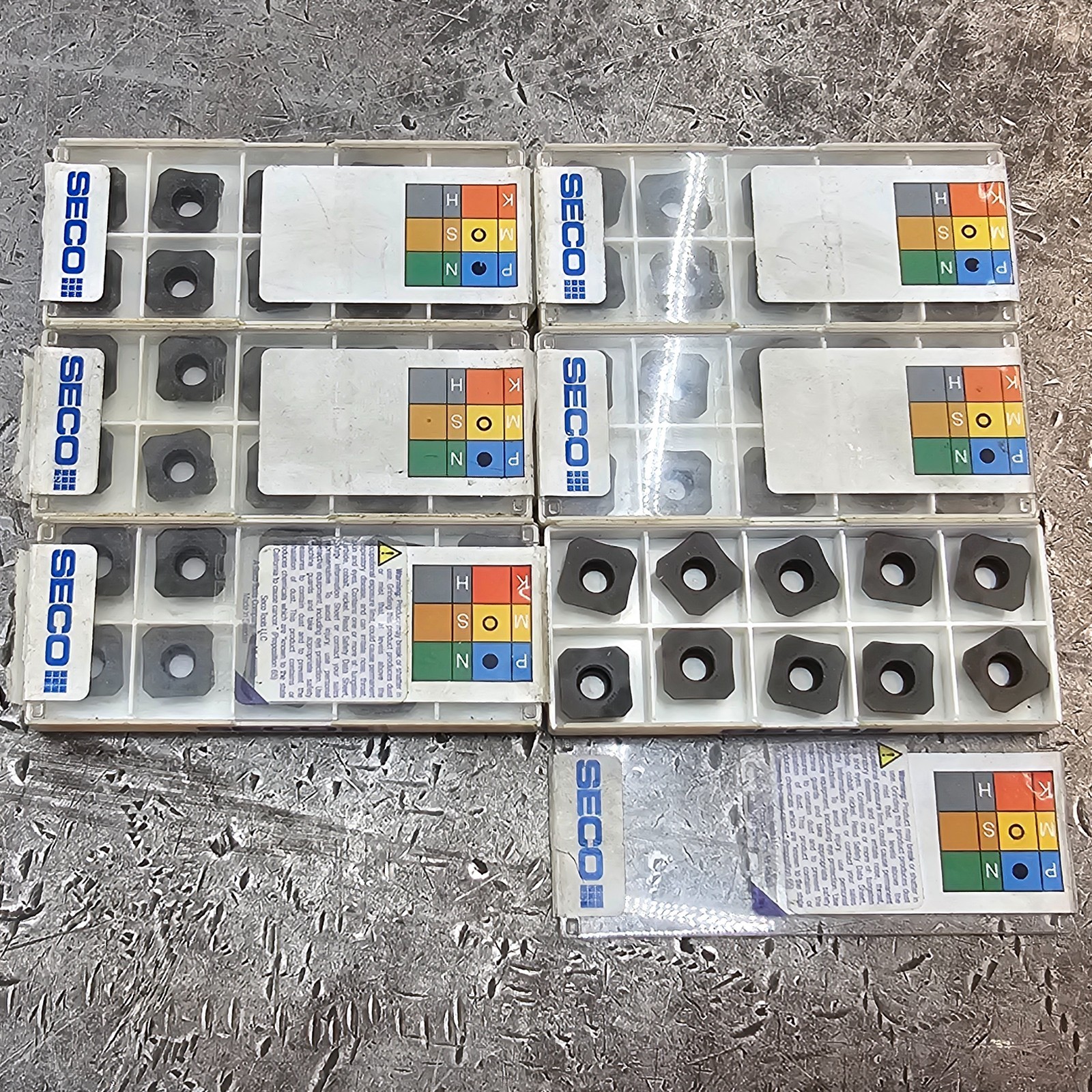 Qty 10 SECO SEMX 1204AFTN-M15 EDP 31695 MP2500 Grade Carbide Inserts Qty 10 SECO SEMX 1204AFTN-M15 EDP 31695 MP2500 Grade Carbide Inserts