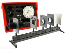 Eisco Labs Complete Optical Bench and Attachement Set, with 20 Lab Activities picture