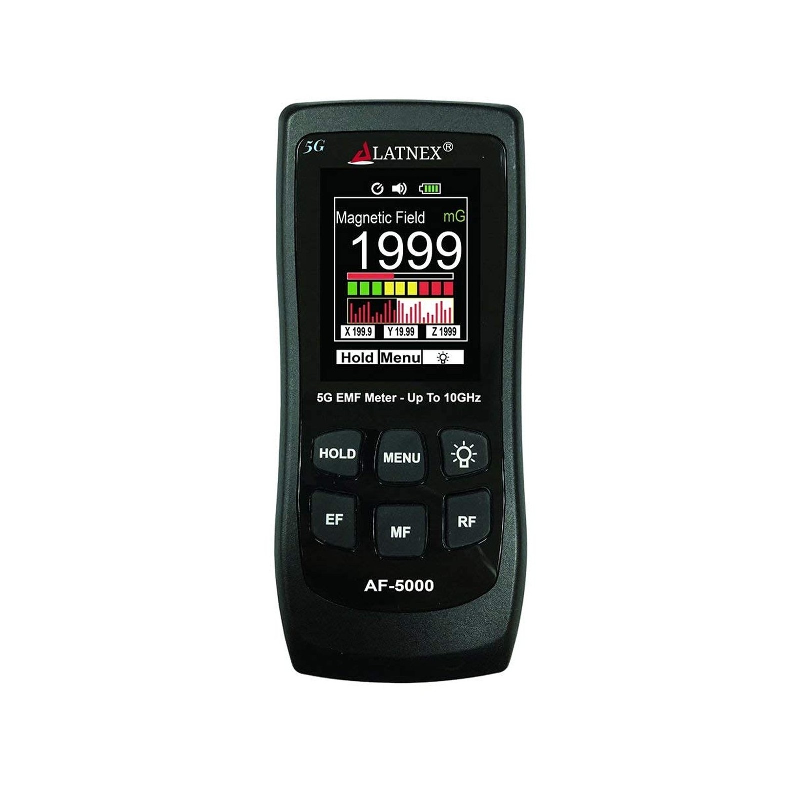 LATNEX AF-5000 5G EMF Meter RF Detector Tester and Reader with Calibration Ce... LATNEX AF-5000 5G EMF Meter RF Detector Tester and Reader with Calibration Ce...