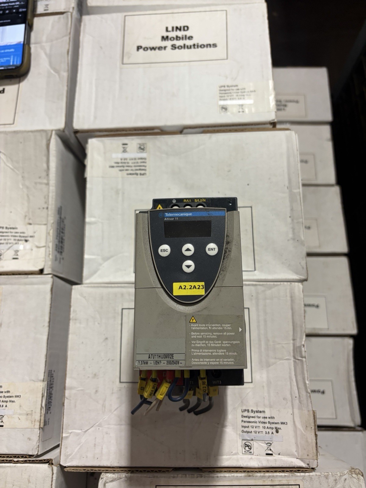 Telemecanique Altivar 11 ATV11HU09M2E Variable Speed Drive USED Telemecanique Altivar 11 ATV11HU09M2E Variable Speed Drive USED