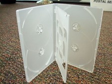 SALE 1 NEW 14MM CLEAR SLIM 6 DISC 6-DVD CD CASES CASE BOX - DH6C picture