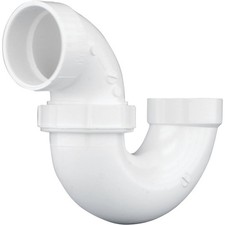 Charlotte Pipe 2 In. White PVC P-Trap with Union PVC 00708P 1000HA Pack of 20 picture