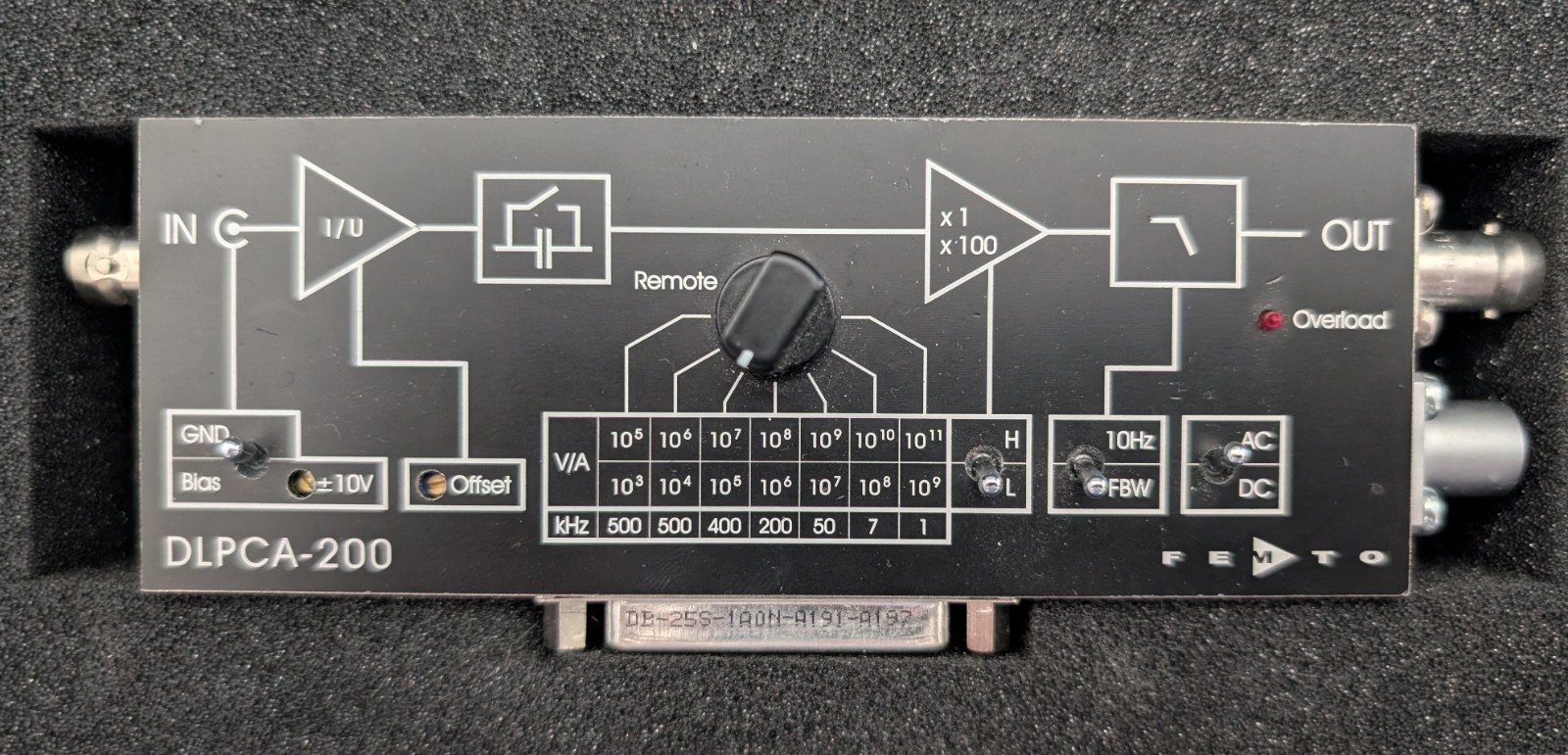 FEMTO DLPCA-200 Universal Low Noise Current Amplifier New in Box FEMTO DLPCA-200 Universal Low Noise Current Amplifier New in Box