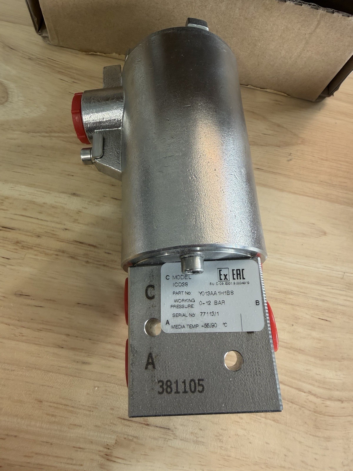 IMI THOMPSON VALVES Y013AA1H1BS VALVE, DIRECT ACTING SOLENOID