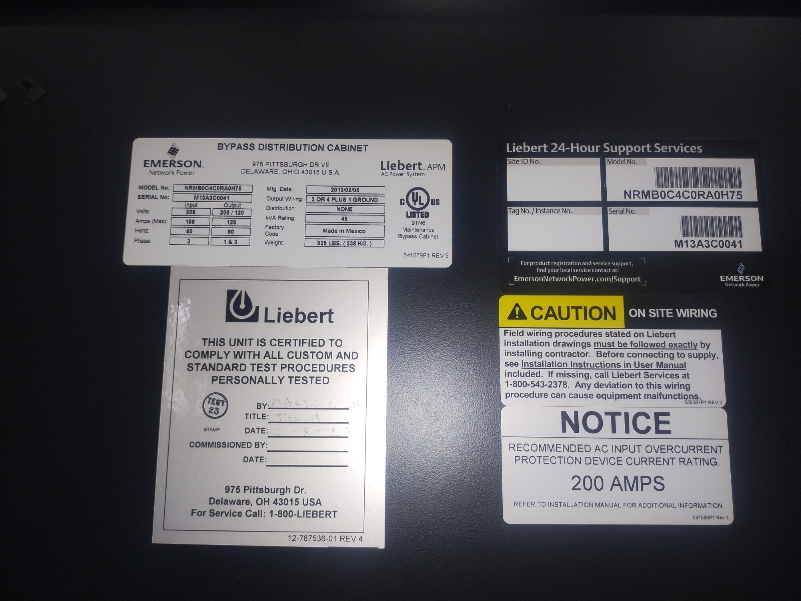 Emerson Network Power Liebert® APM AC Power System. NRMB0C4C0RA0H75 Emerson Network Power Liebert® APM AC Power System. NRMB0C4C0RA0H75