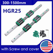 2PCS HGR25 linear Guide Rail 300-1500mm+4PCS HGH25CA Slider Block CNC 3D Printe picture