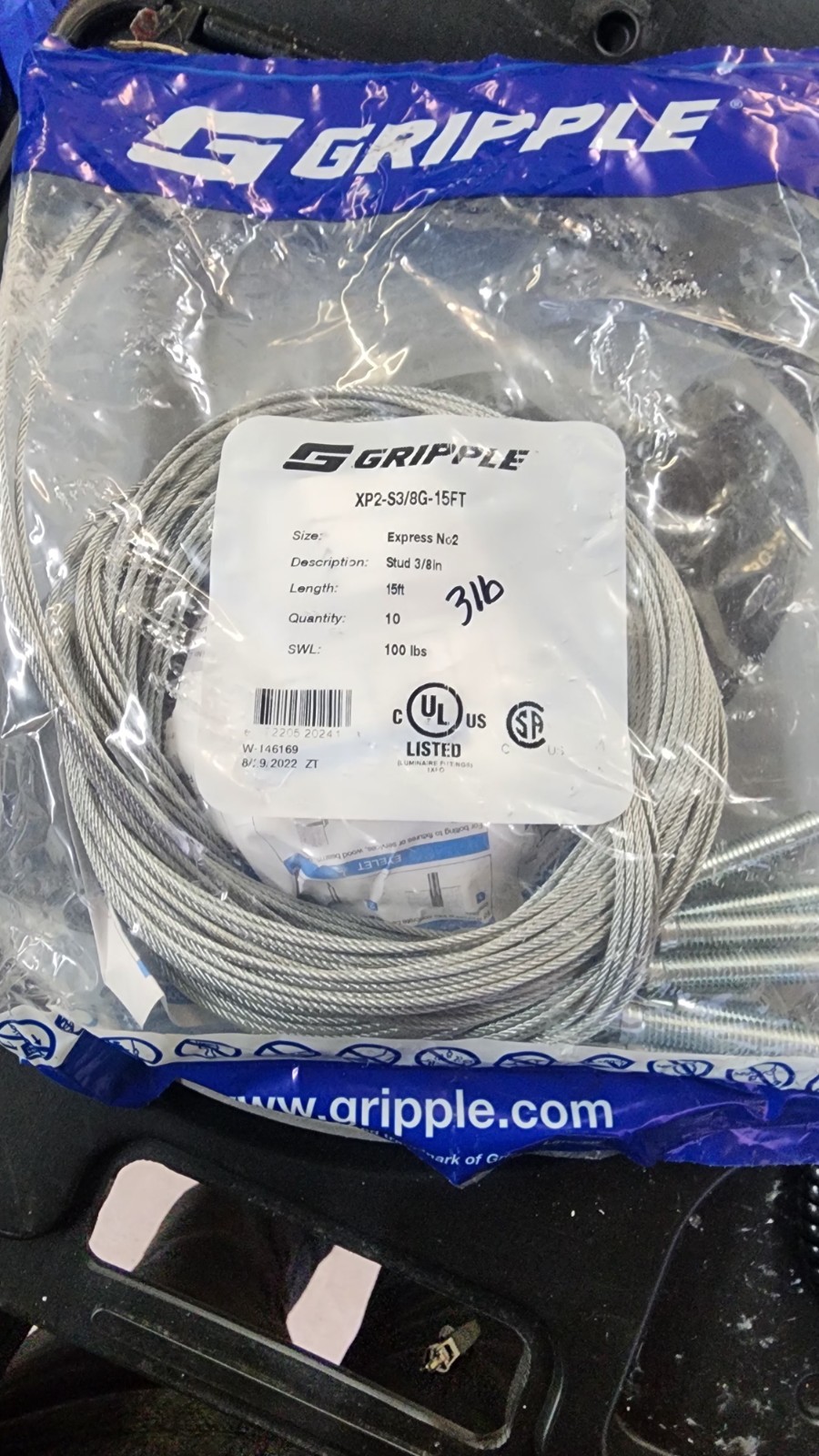 Gripple XP2-S3/8G-15FT Gripple XP2-S3/8G-15FT