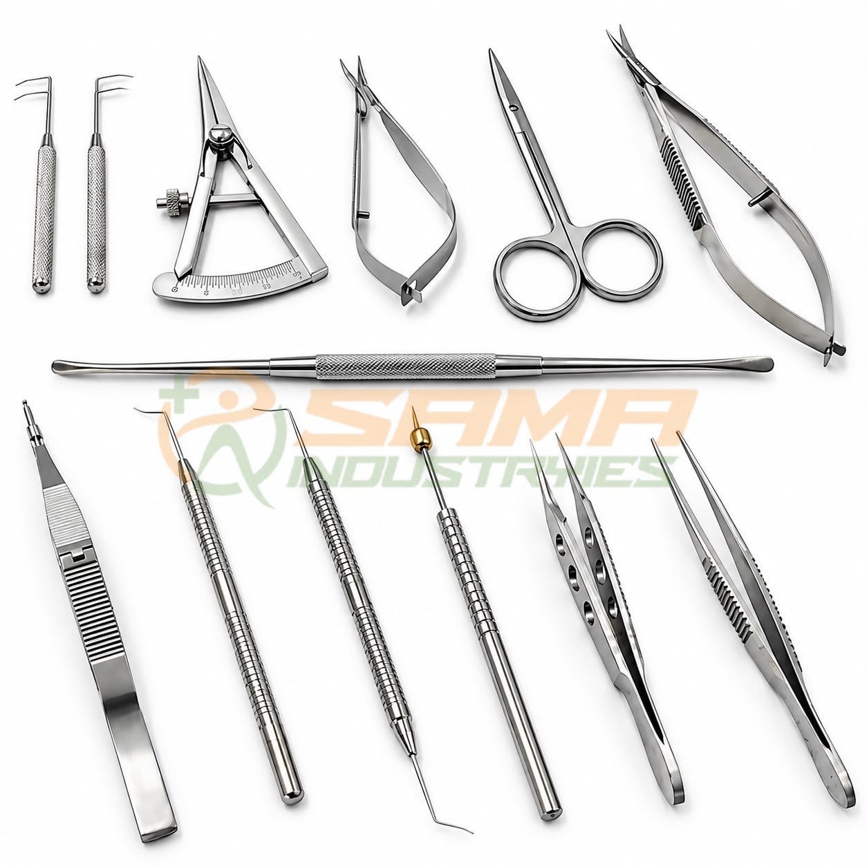 13 PCS Glaucoma Surgical Instruments Set Ophthalmic & Silicone Stainless Steel 13 PCS Glaucoma Surgical Instruments Set Ophthalmic & Silicone Stainless Steel