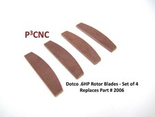 DOTCO .6HP ROTOR BLADES VANES Part# 2006PT Replacements (4 pieces) picture