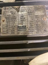 Techtop 5HP 3510RPM 230 460V 184T NEMA Premium 3 Phase Electric Motor picture