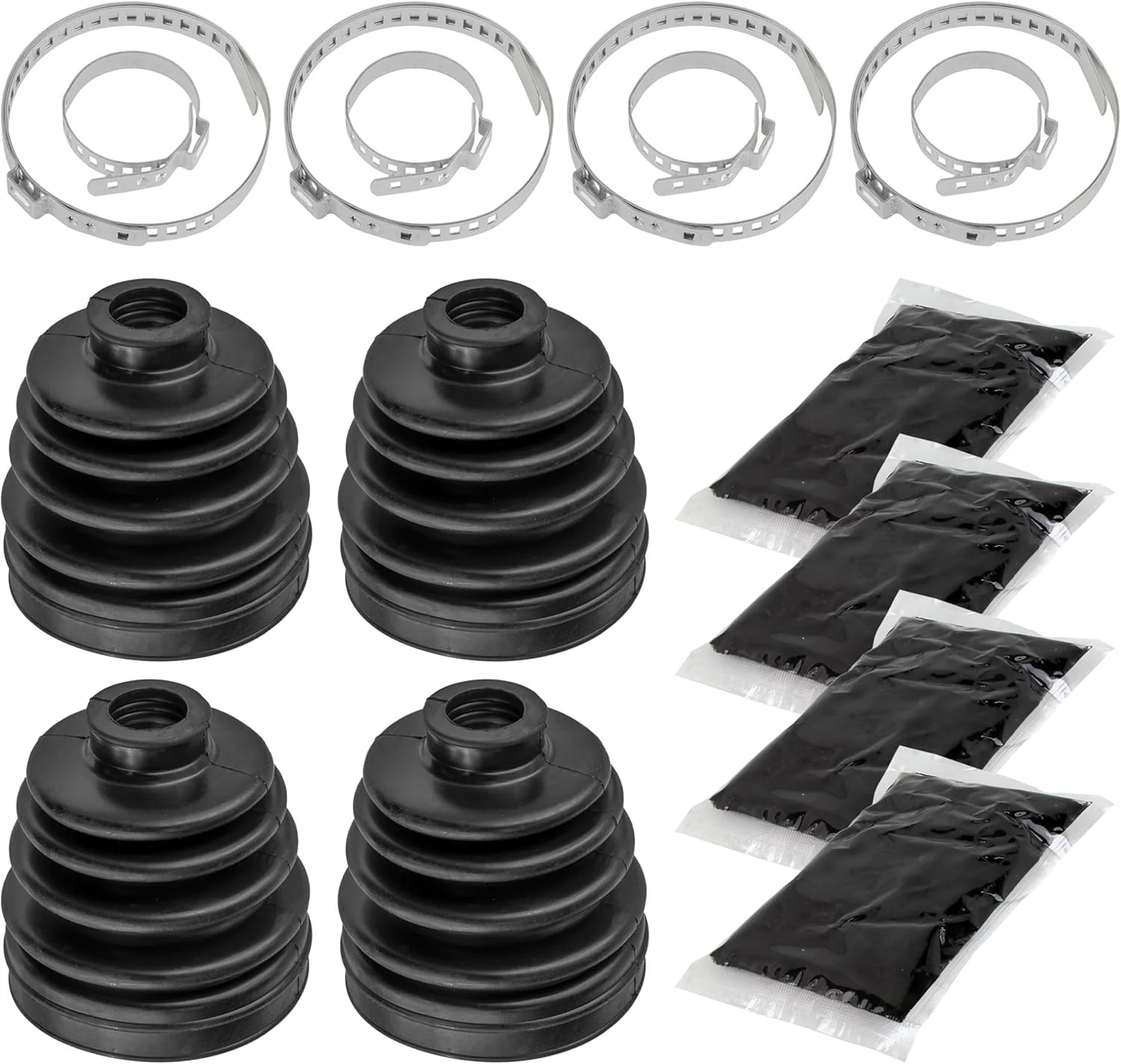 Caltric 2 Rear Axle Inner And Outer CV Boot Kits Compatible with Polaris... Caltric 2 Rear Axle Inner And Outer CV Boot Kits Compatible with Polaris...