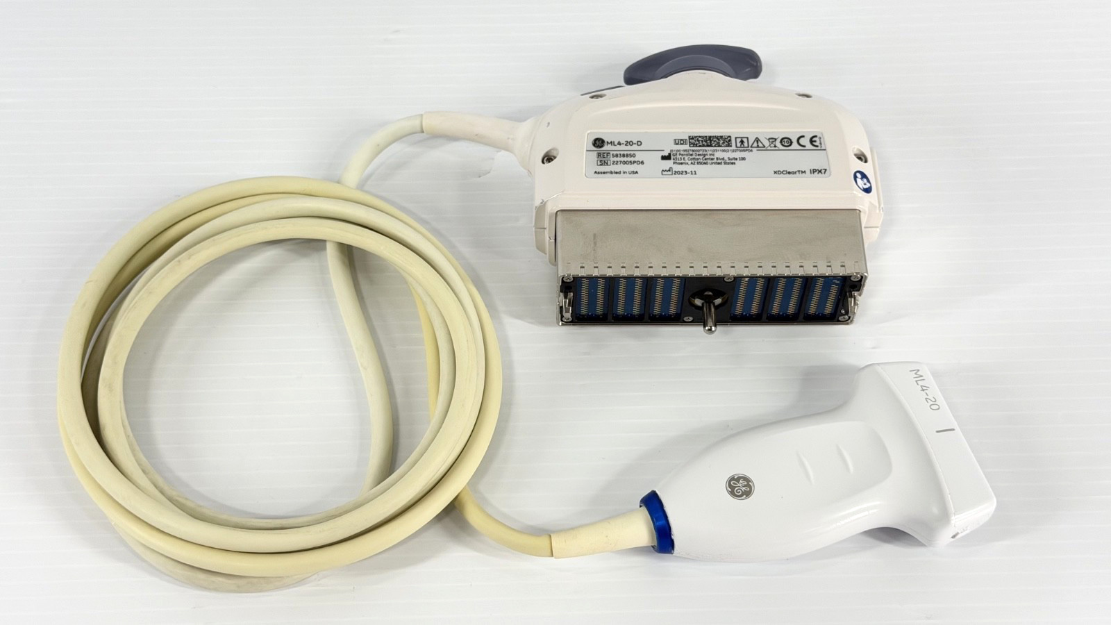 2023 GE Healthcare ML4-20-D Matrix Linear Transducer | For Repair 2023 GE Healthcare ML4-20-D Matrix Linear Transducer | For Repair