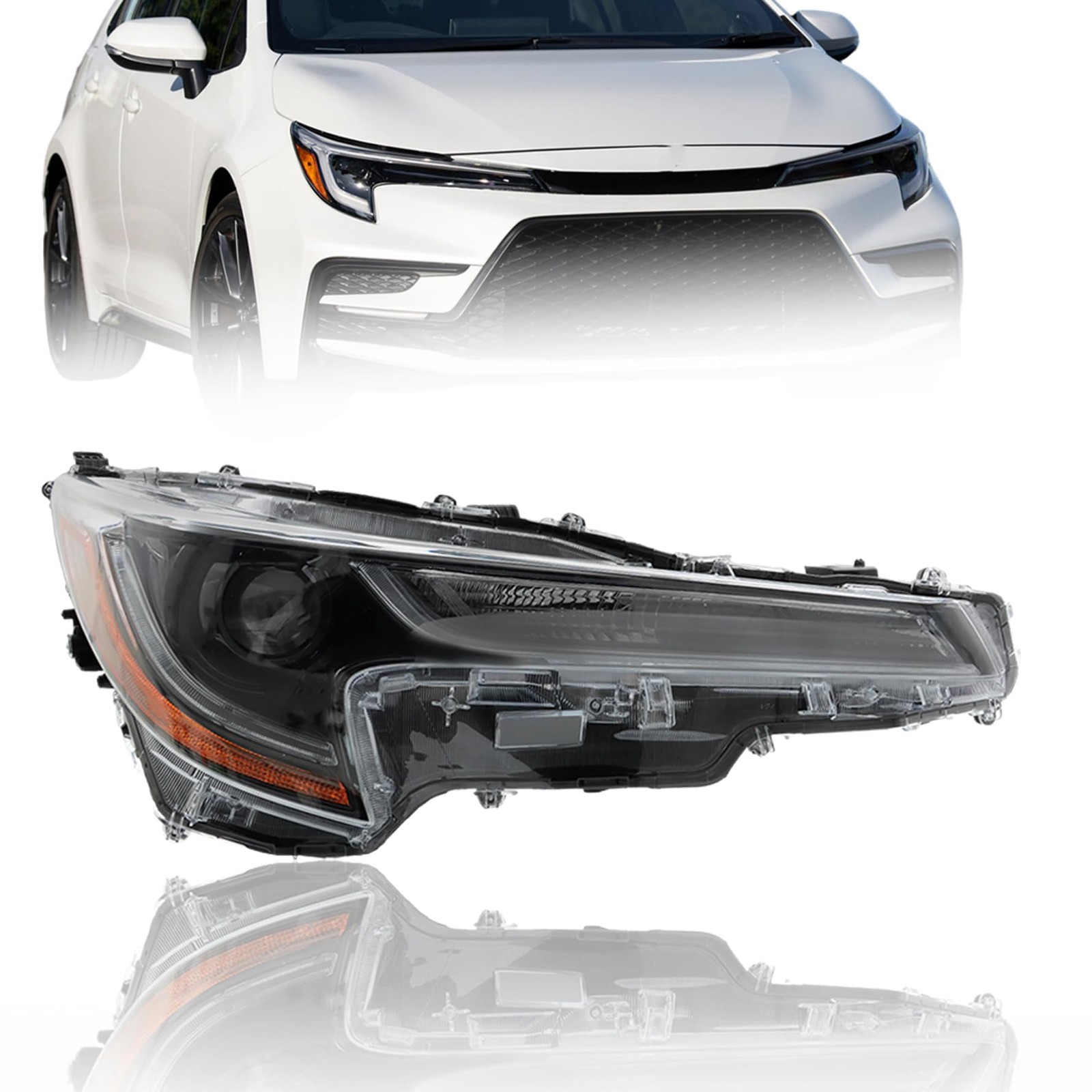 Headlight Assembly Right Passenger for Toyota Corolla 2023 LE 8111002Q70 Headlight Assembly Right Passenger for Toyota Corolla 2023 LE 8111002Q70