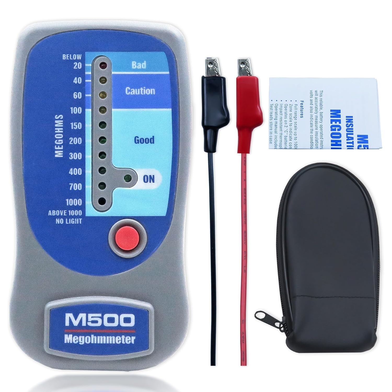 M500 Insulation Tester MEGOHMMETER M500 Insulation Tester MEGOHMMETER