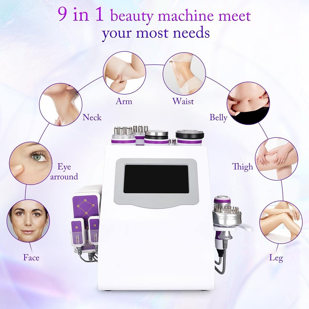 New 9 in 1 Beauty Machine for Body Massage Facial Skin Care For Salon Spa Home