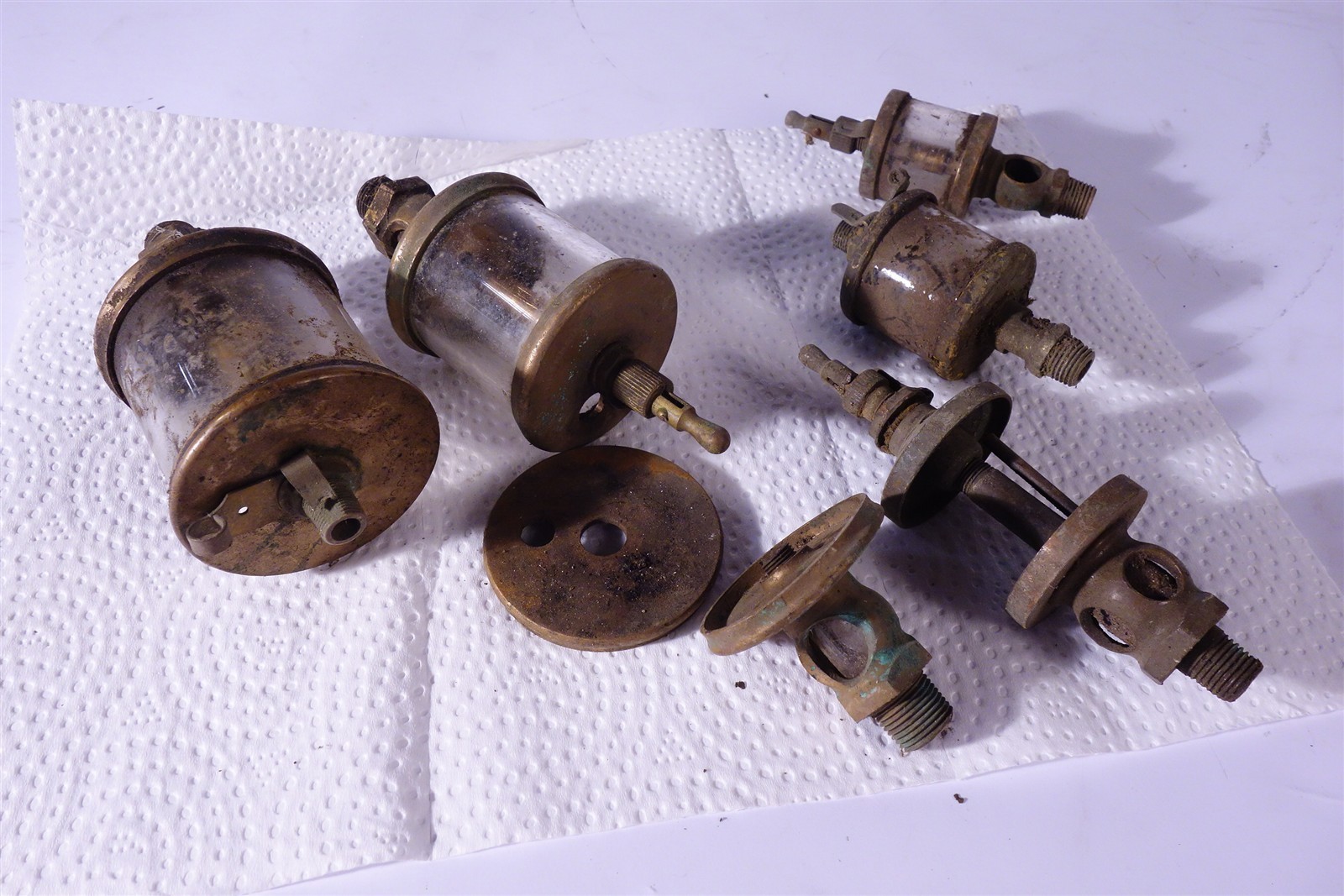 Lot of Lunkenheimer Vintage Oilers # 4 Cylinder Oiler Hit Miss 