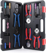 12Pcs Deutsch Crimp Tool Kit Weather Pack Crimpers Close Barrel & Open Barrel Cr picture