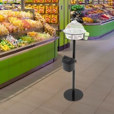 43.31In High Black&Clear PC& PP& Stainless Food Service Sample Display Stand NEW picture