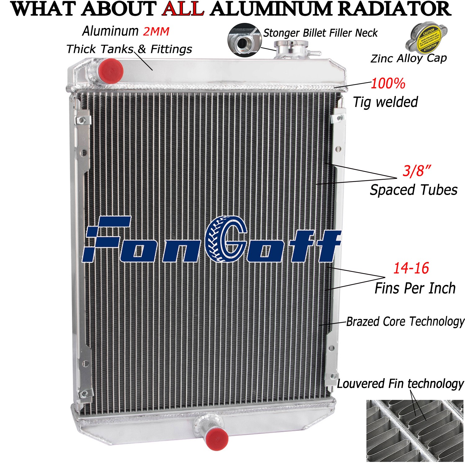 Aluminum 3 Row Radiator 6679831 fit Excavator Bobcat 430 430D 435 435D 435G Aluminum 3 Row Radiator 6679831 fit Excavator Bobcat 430 430D 435 435D 435G