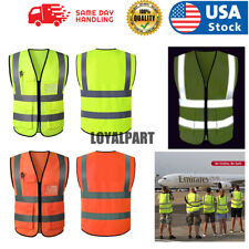 5 Pockets Safety Vest with High Visibility Reflective Stripes 2 Colors Security picture