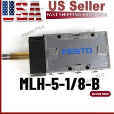 Festo MLH-5-1/8-B 533137 Solenoid Valve Used One MLH51/8B picture