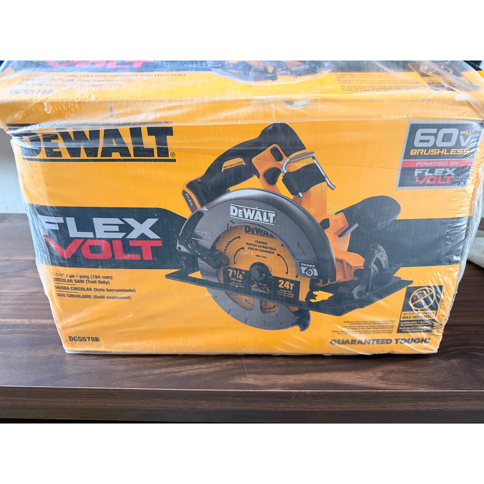 DEWALT DCS578B 60V MAX FlexVolt 7-1/4” Circular Saw Brushless Tool Only DEWALT DCS578B 60V MAX FlexVolt 7-1/4” Circular Saw Brushless Tool Only