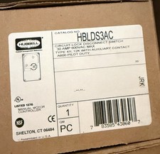 ⭐NEW IN BOX⭐HUBBELL HBLDS3AC CIRCUIT LOCK 30-Amp DISCONNECT SWITCH 600V 30A picture