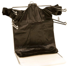 New Bags 1/6 Large 21 x 6.5 x 11.5 Black T-Shirt Plastic Grocery Shopping Bags picture