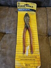 Vintage Klein Tools #1005 Crimping and Cutting Pliers With Rust USA picture