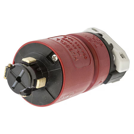 Hubbell Wiring Device-Kellems Hbl20445b Locking Plug, Non-Nema, 30 A, 480V Ac,