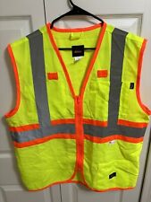Dickies Men's L Hi-Vis Syn Vest 3M Scotchlite Reflective Taping ANSI Class 2 picture