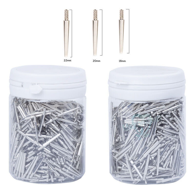 1000Pcs/Bag Dental Zinc Alloy Dowel Pins Medium 18/20/20mm Dental Lab Tools