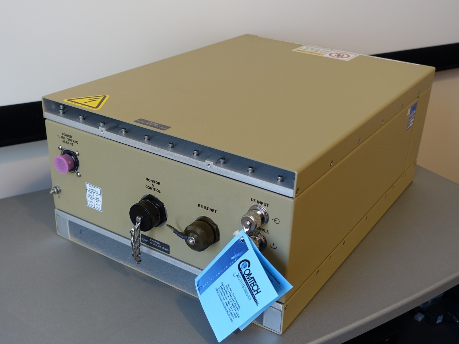 Comtech Xicom XTSLIN-200X – 200W X-Band GaN Solid State Power Amplifier (SSPA) Comtech Xicom XTSLIN-200X – 200W X-Band GaN Solid State Power Amplifier (SSPA)
