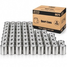 LAUCO Bulk Empty Quart Paint Cans with Lids - Box of 56 - Multi-Purpose Empty picture