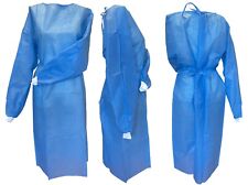 Isolation Gown SMS KnitCuff Disposable Medical Dental,30gsm Blue (10/50/100pcs) picture