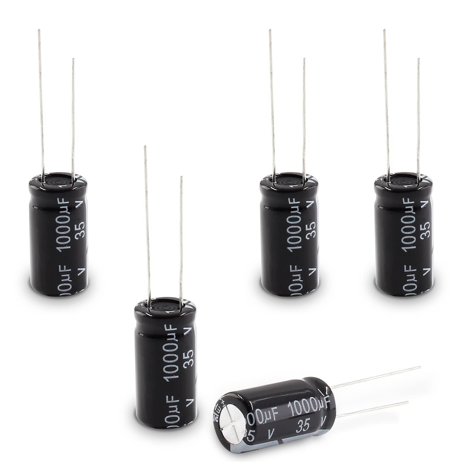 Cionyce 35V 1000uF Aluminum Radial Electrolytic Capacitor, 5 PC Cionyce 35V 1000uF Aluminum Radial Electrolytic Capacitor, 5 PC