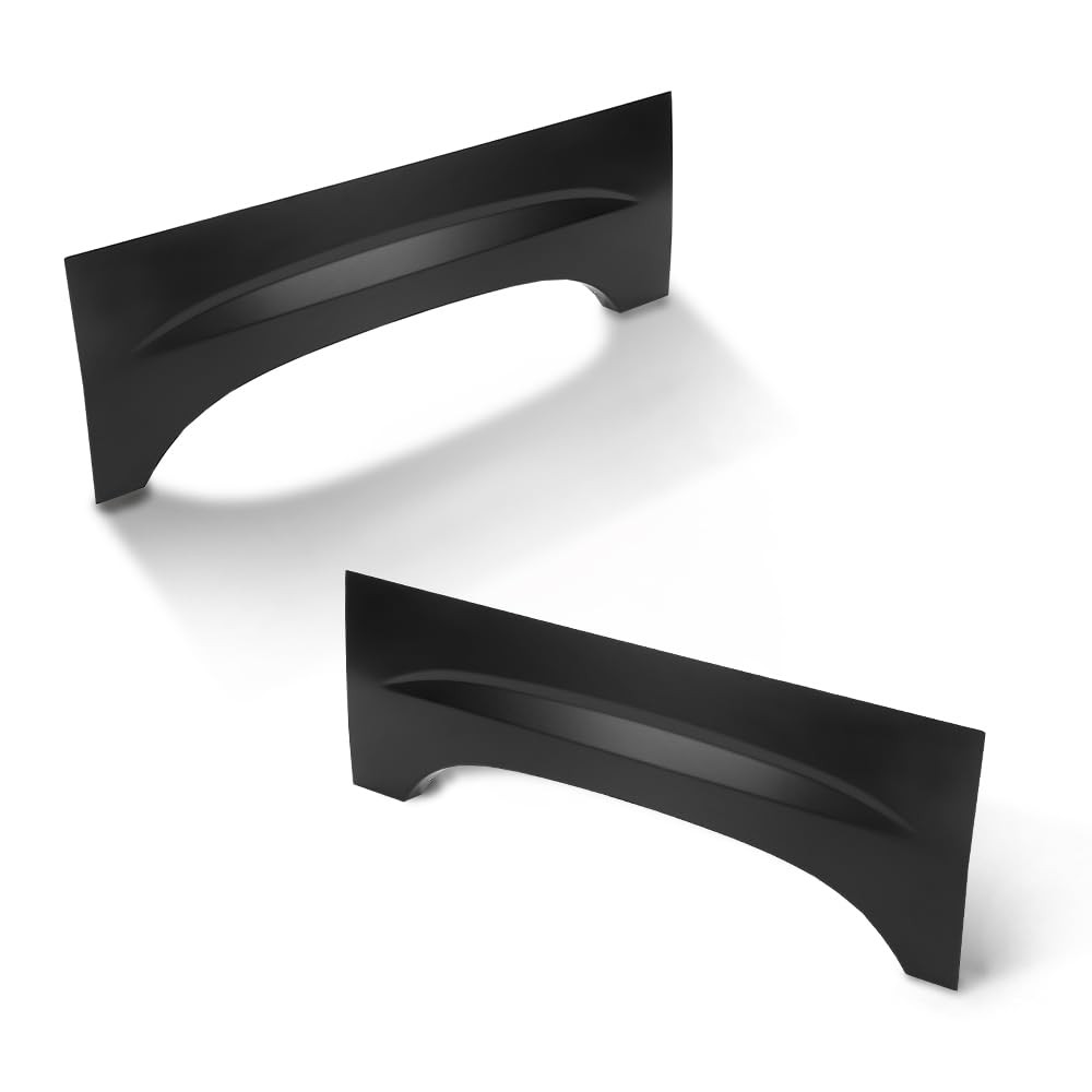 Rear Upper Wheel Arch Repair Panels Pair, Black Rear Upper Wheel Arch Repair Panels Pair, Black