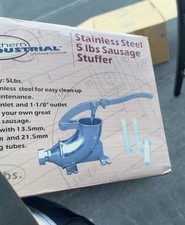 Kitchen Industrial 5-lb stainless-steel manual sausage stuffer picture