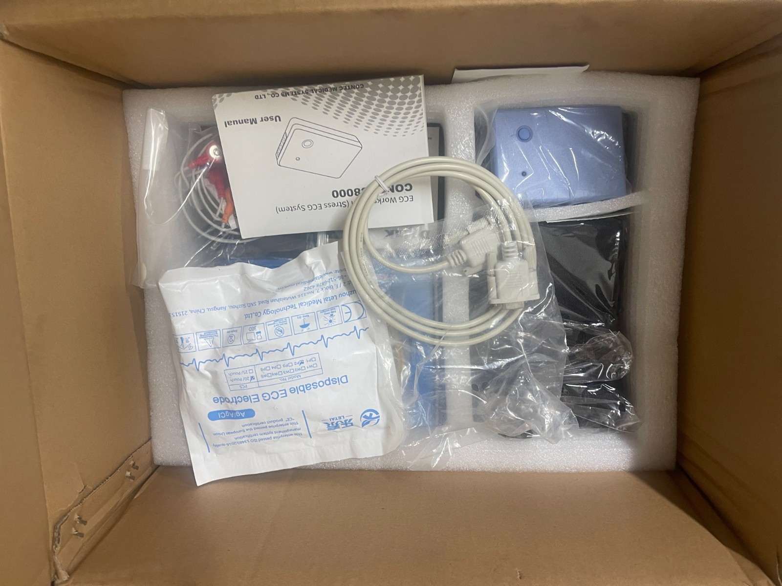 Contec 8000S Wireless Stress Test ECG EKG Analysis Kit W/D-Link 11N USB New Contec 8000S Wireless Stress Test ECG EKG Analysis Kit W/D-Link 11N USB New