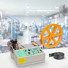 Automatic Heat Shrink Tube Cutting Machine Hot &Cold Textile Ribbon Cutter 100mm picture