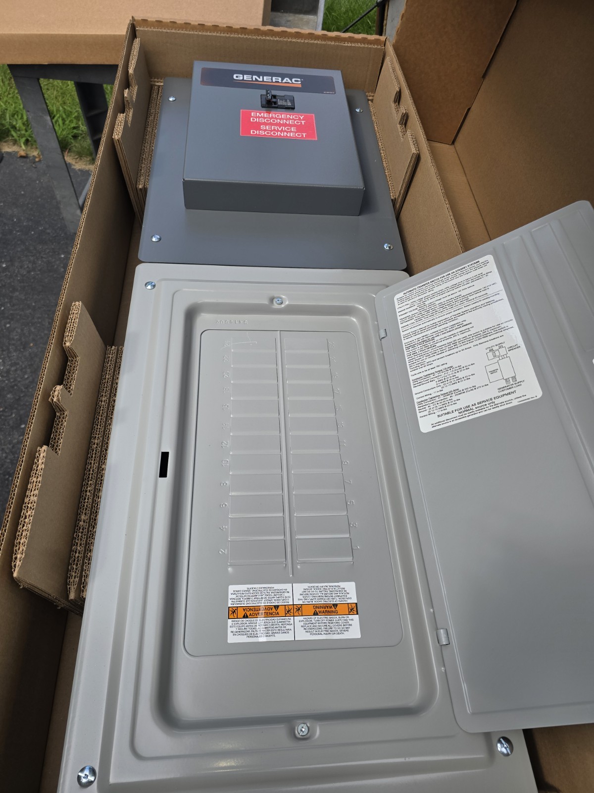 Generac RXG24SHA1 100A Automatic Transfer Switch Load Center GenReady NEW 24... Generac RXG24SHA1 100A Automatic Transfer Switch Load Center GenReady NEW 24...