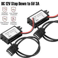 2PCS DC-DC 12V To 5V 3A 15W Converter Step Down Module USB Output Power Adapter picture