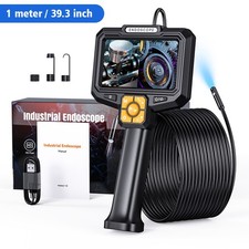 1M 1080P Dual‑Lens Borescope IP67 Handheld 5 Inch Dual‑View Screen Snake Camera picture
